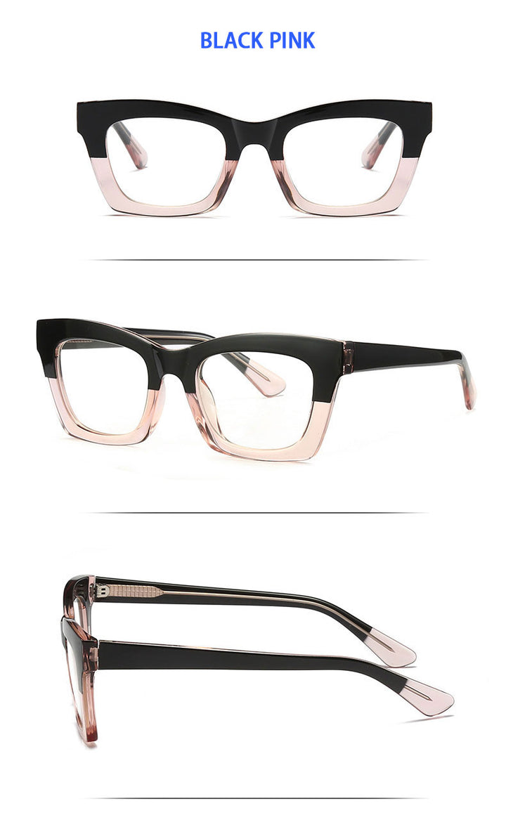Hotony Women's Full Rim Cat Eye Square TR 90 Frame Eyeglasses 2016 Full Rim Hotony   