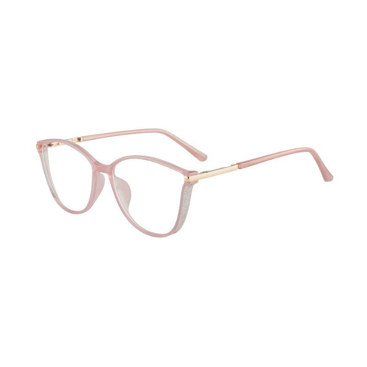 Hotony Women's Full Rim TR 90 Resin Cat Eye Frame Eyeglasses 7041 Full Rim Hotony Pink  