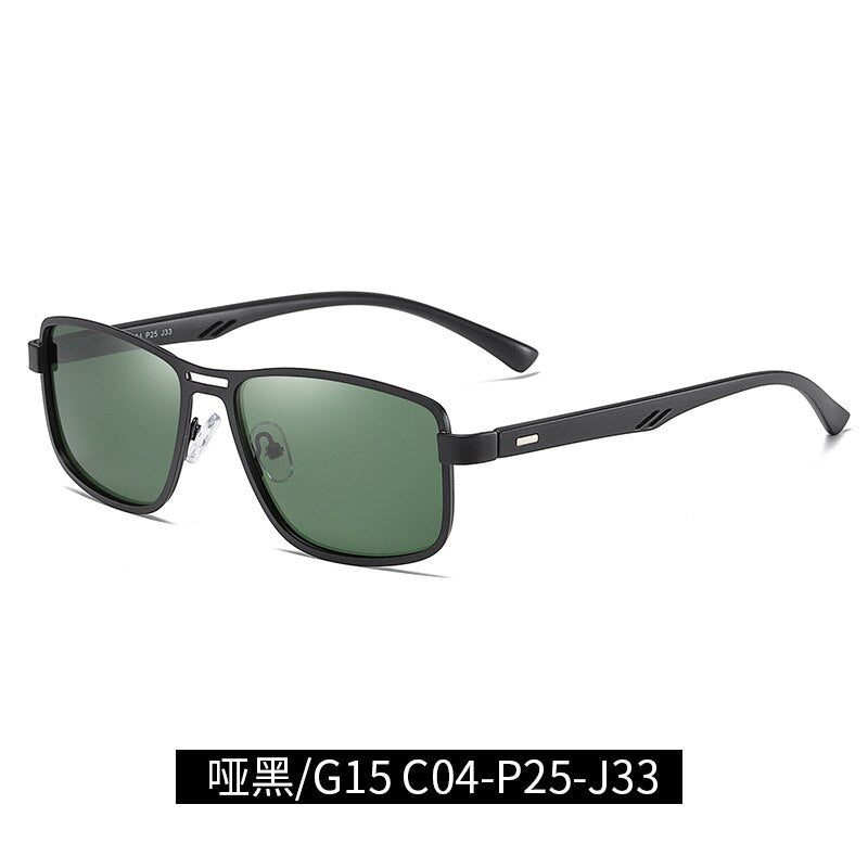 Men's Full Rim Alloy Frame Sunglasses Polarized Lenses 5925 Sunglasses Bclear G 15  