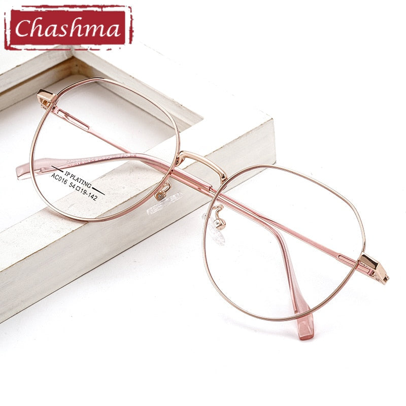 Chashma Ottica Unisex Full Rim Round Stainless Steel Eyeglasses Ac016 Full Rim Chashma Ottica   