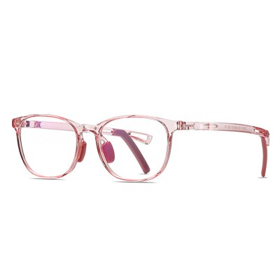Ralferty Kids' Eyeglasses Acetate Non-Slip D5111 Frame Ralferty C5 Clear Pink  