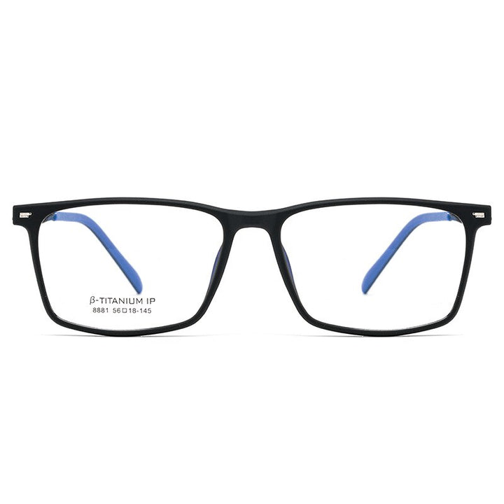 Reven Jate Men's Eyeglasses 8881 Titanium Square Frame Reven Jate   