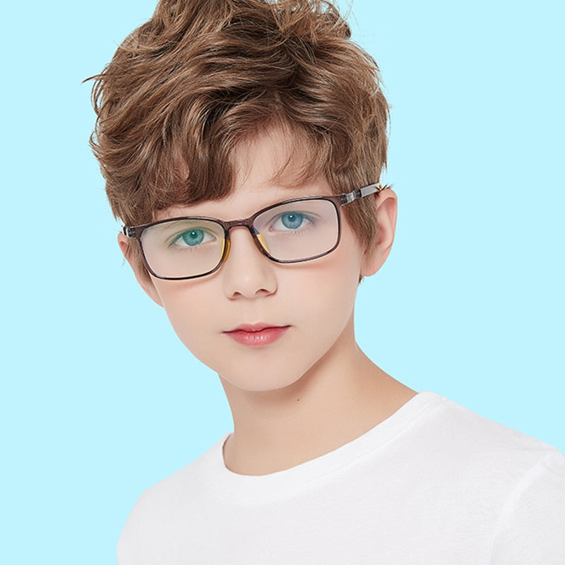 Reven Jate Unisex Children's Full Rim Square Tr 90 Silicone Eyeglasses 5109 Full Rim Reven Jate   