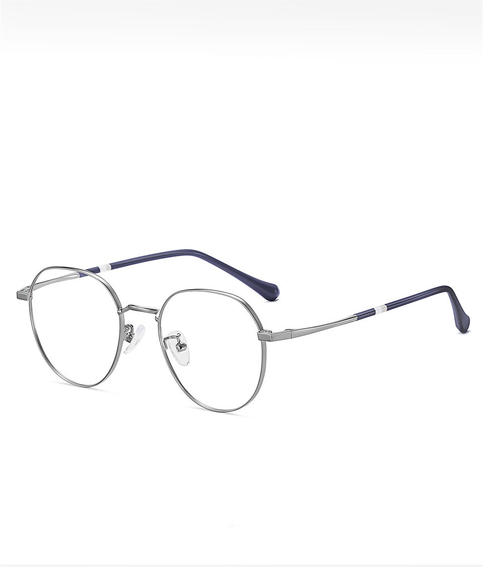 Yimaruili Unisex Full Rim Round Alloy Frame Eyeglasses Y1919 Full Rim Yimaruili Eyeglasses   
