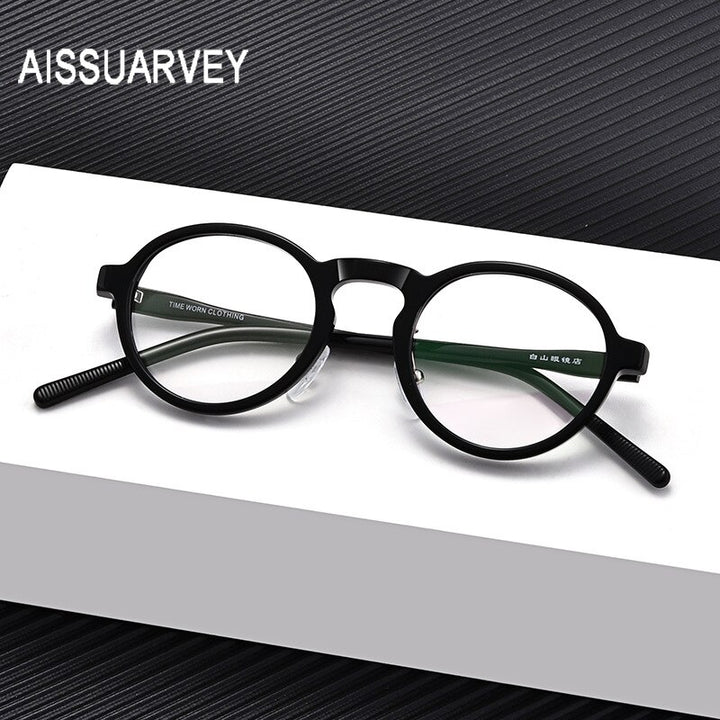 Aissuarvey Full Rim Light Acetate Round Frame Unisex Twm Style Full Rim Aissuarvey Eyeglasses   