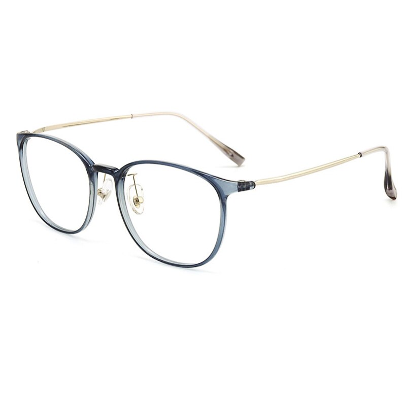 KatKani Unisex Full Rim Ultem Resin Plated Steel Frame Eyeglasses H66066 Full Rim KatKani Eyeglasses   