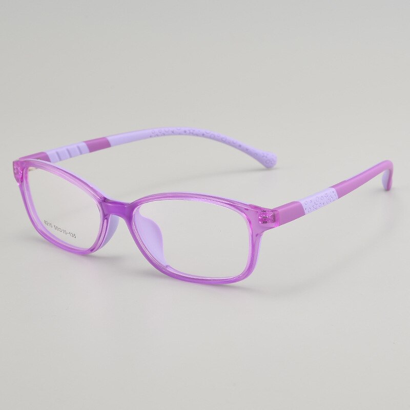 Bclear Children's Full Rim Oval Tr 90 Titanium Frame Eyeglasses 8215 Full Rim Bclear purple  