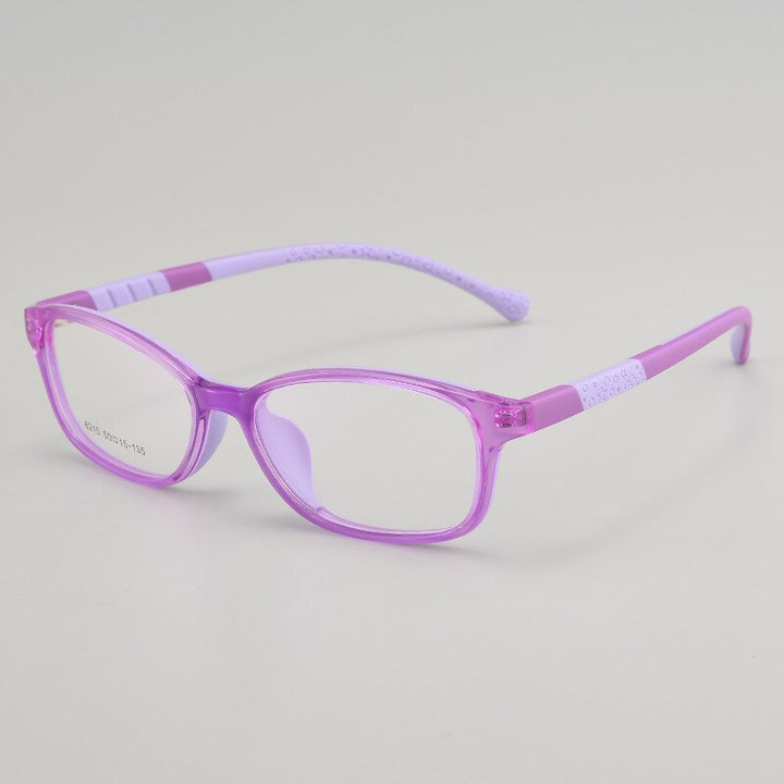 Bclear Children's Full Rim Oval Tr 90 Titanium Frame Eyeglasses 8215 Full Rim Bclear purple  