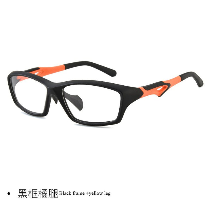 Men's Full Rim TR90 Frame Sport Eyeglasses Zt9233 Sport Eyewear Bclear black yellow  