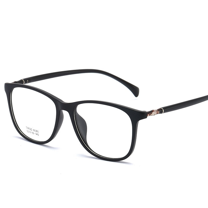 Reven Jate Brand 8085 Unisex Eyeglasses Glasses Frame Frame Reven Jate Matt Black  