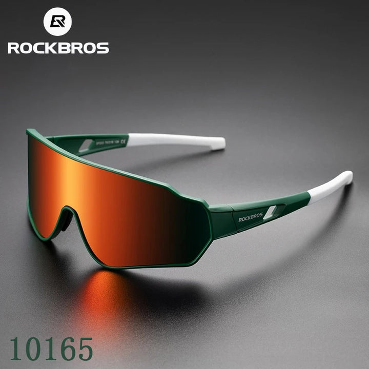 Rockbros Polarized Cycling Glasses 5 Lens Clear Bike Glasses Eyewear Uv400 Outdoor Sport Sunglasses Men Women Cycling Sunglasses RockBros   