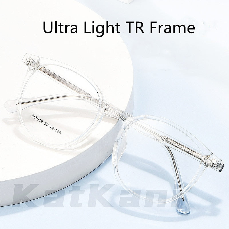 KatKani Unisex Full Rim  TR 90 Resin Round Frame Eyeglasses Mz019 Full Rim KatKani Eyeglasses   