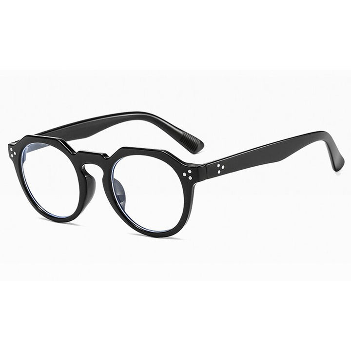 Hotochki Unisex Full Rim PC Plastic Resin Frame Eyeglasses 3395 Full Rim Hotochki black  