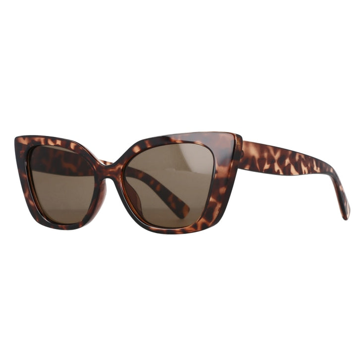 CCSpace Women's Full Rim Square Cat Eye Resin Frame Sunglasses 51115 Sunglasses CCspace Sunglasses leopard 51115 