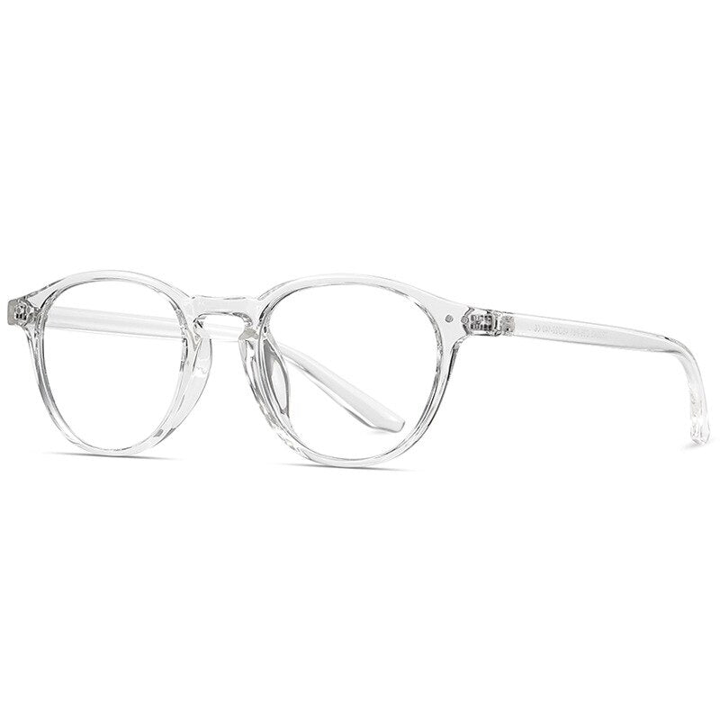 Reven Jate 2318 Tr-90 Unisex Eyeglasses Full Rim Flexible Full Rim Reven Jate transparent  