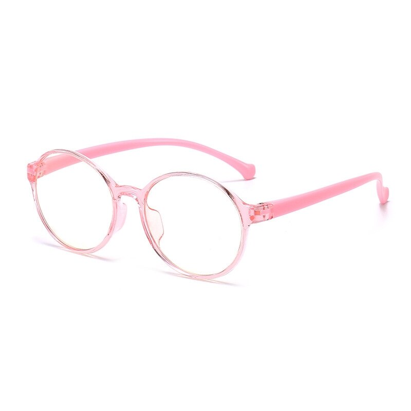 Yimaruili Unisex Children's Full Rim Acetate Frame Eyeglasses YKF2040 Full Rim Yimaruili Eyeglasses Pink  
