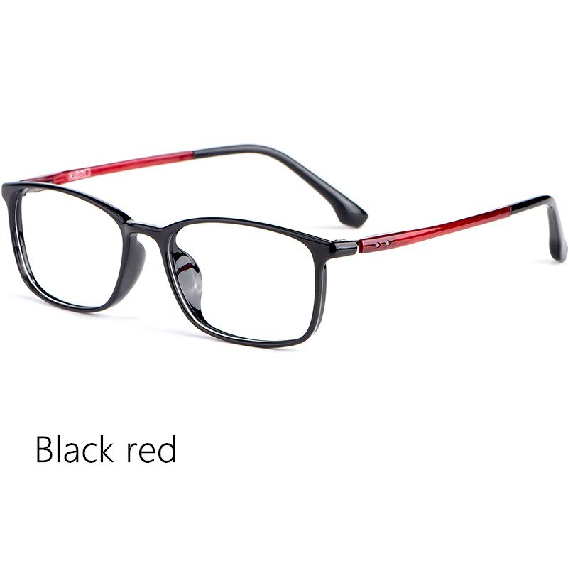 Yimaruili Unisex Full Rim Ultem Frame Eyeglasses 9801 Full Rim Yimaruili Eyeglasses Black red China 