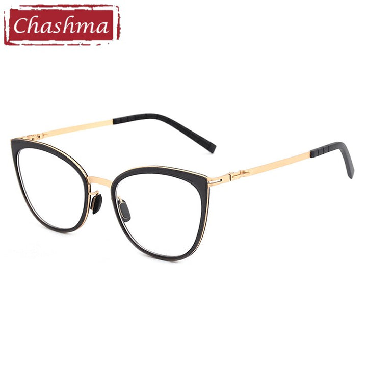 Chashma Ottica Women's Full Rim Round Cat Eye Acetate Eyeglasses 8907 Full Rim Chashma Ottica   