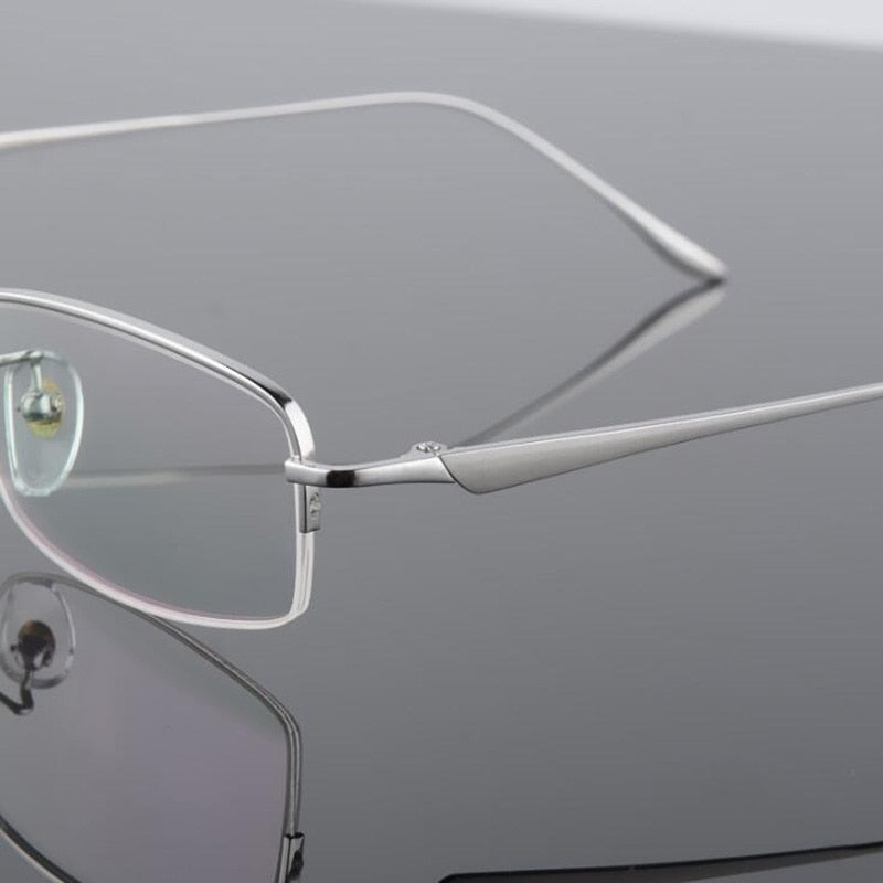 Hotochki Men's Semi Rim Titanium Frame Eyeglasses 8272 Semi Rim Hotochki   