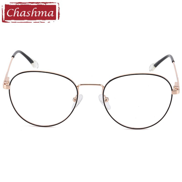 Unisex Spring Hinge Oval Alloy Frame Eyeglasses 1041 Frame Chashma   