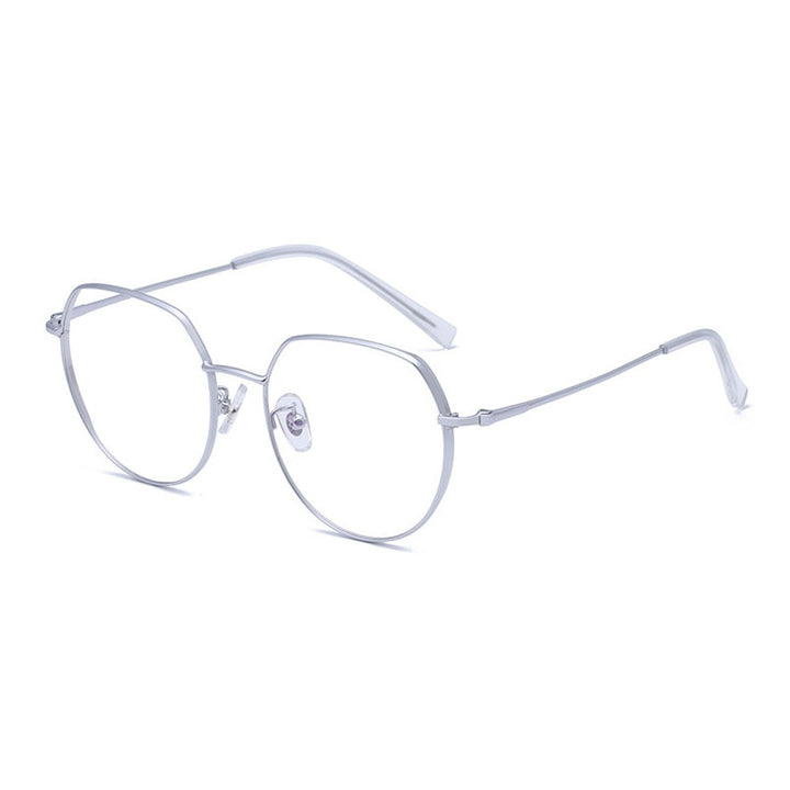 Hotony Unisex Full Rim Alloy Round Frame Eyeglasses 1121 Full Rim Hotony   