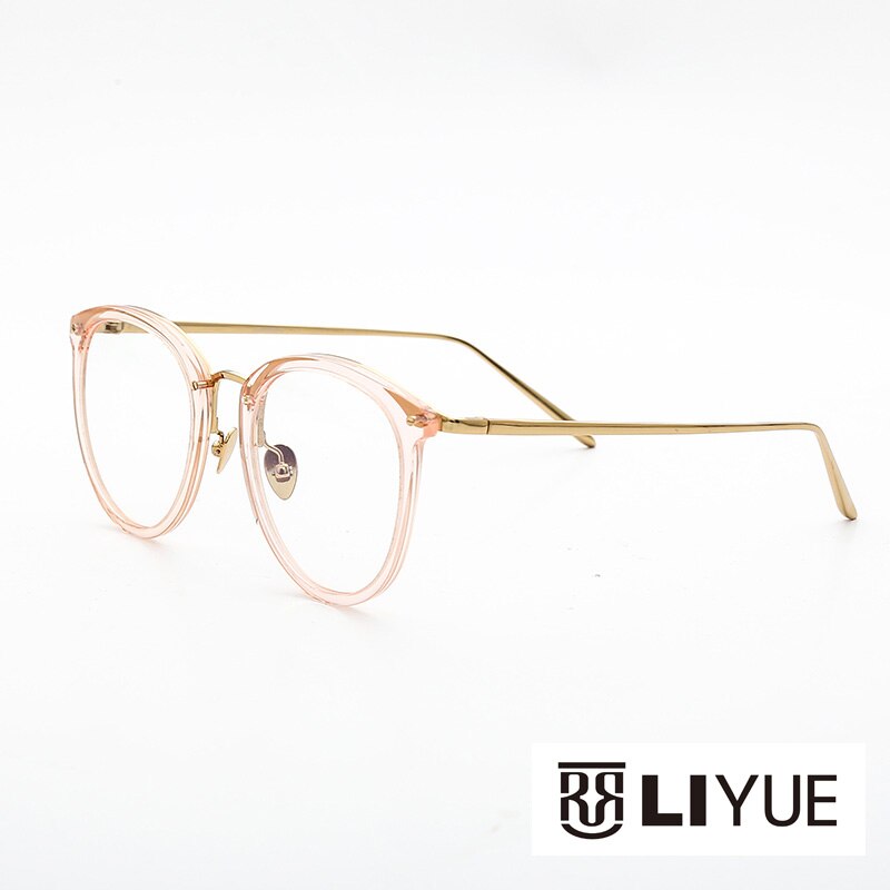 Oveliness Unisex Full Rim Round Alloy Acetate Eyeglasses 251 Full Rim Oveliness   