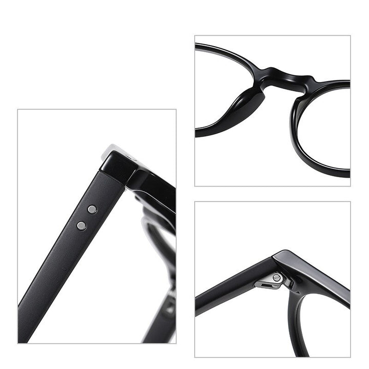 Reven Jate Unisex Eyeglasses 3512 Tr-90 Flexible Anti-Blue Ray Photochromic Frame Reven Jate   