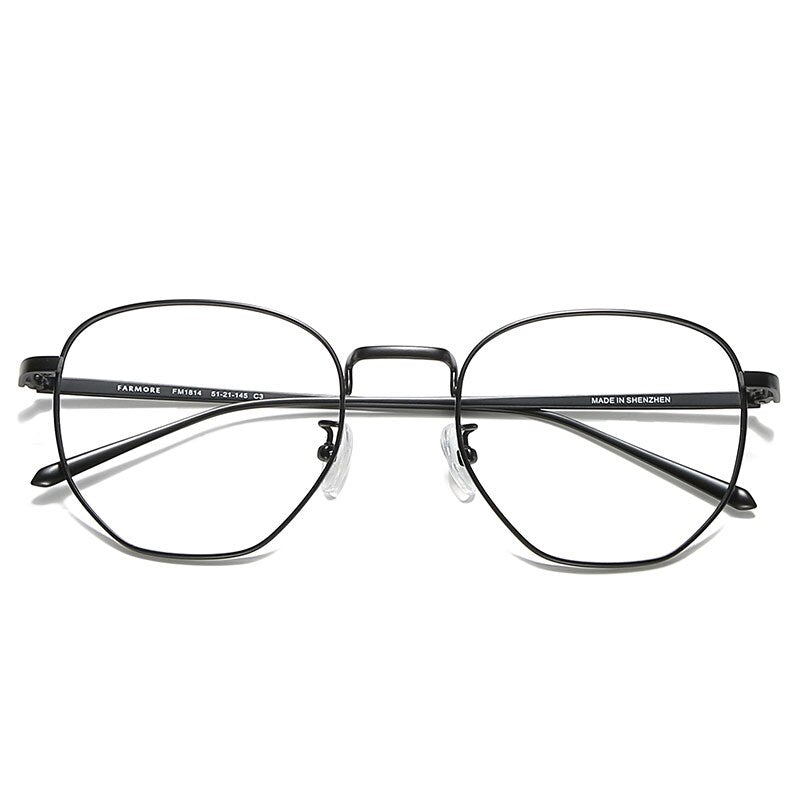 Reven Jate Men's Full Rim Round Alloy Eyeglasses 1814 Full Rim Reven Jate   