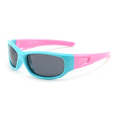 Ralferty Kids' Sunglasses - Polarized & Unbreakable K800 C11 Shiny Black / with Glasses Case