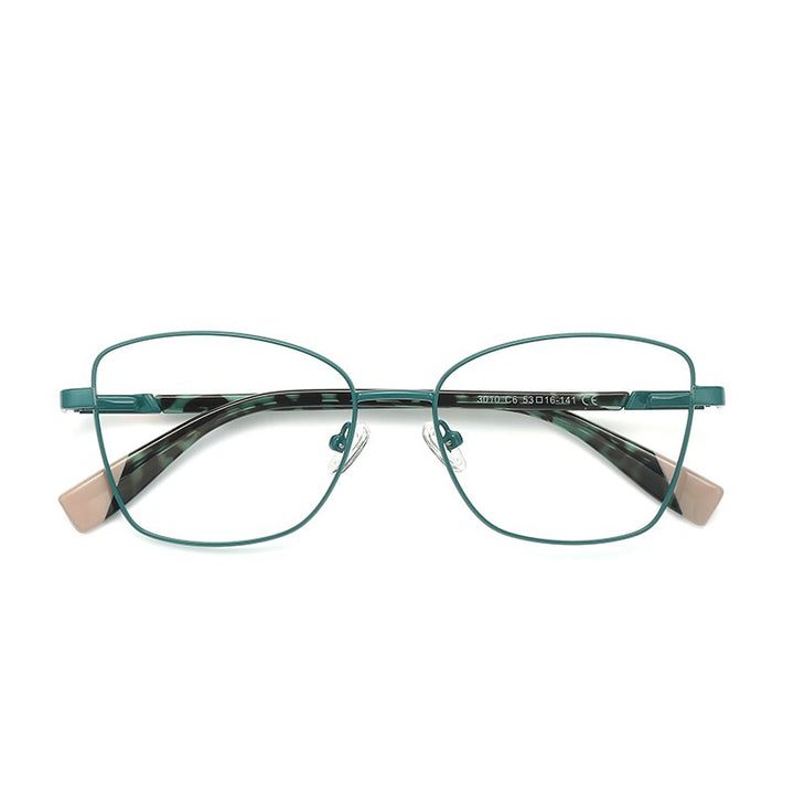 Women's Eyeglasses Anti Blue Ray Light Blocking Alloy 3010 Frame Reven Jate C6  