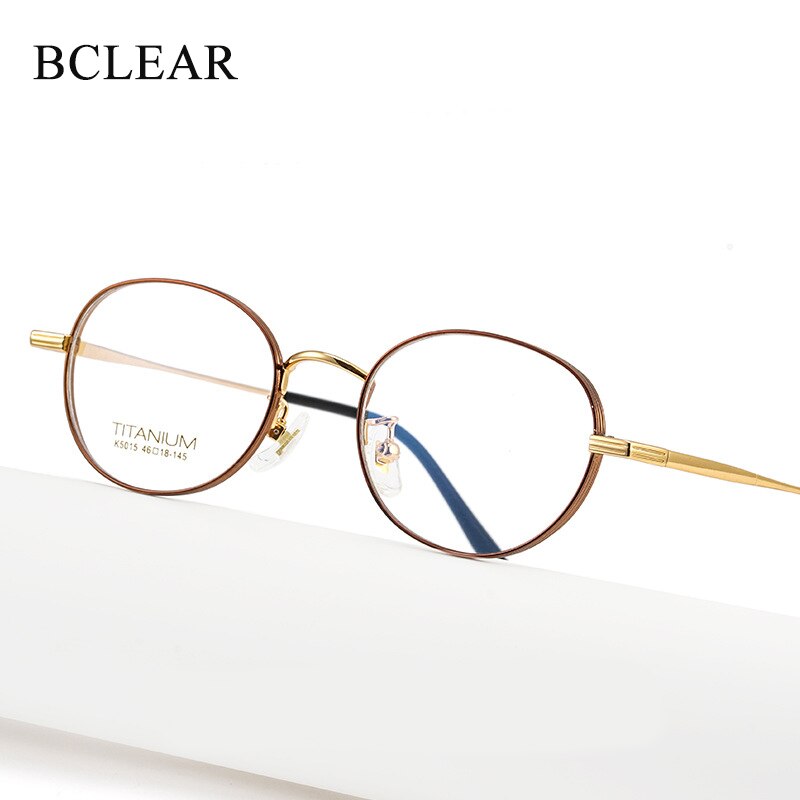 Bclear Unisex Eyeglasses Full Rim Titanium Small Frame Bsf5015 Full Rim Bclear   