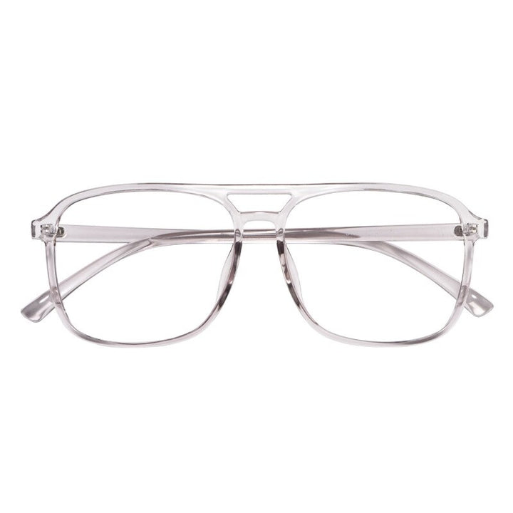 Yimaruili Unisex Full Rim TR 90 Resin Double Bridge Frame Eyeglasses D138 Full Rim Yimaruili Eyeglasses   