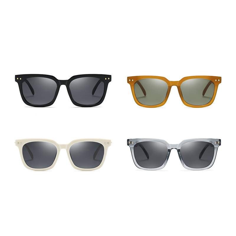 KatKani Unisex Full Rim Square TR 90 Resin Polystyrene Lens Polarized Sunglasses Ct2016 Sunglasses KatKani Sunglasses   
