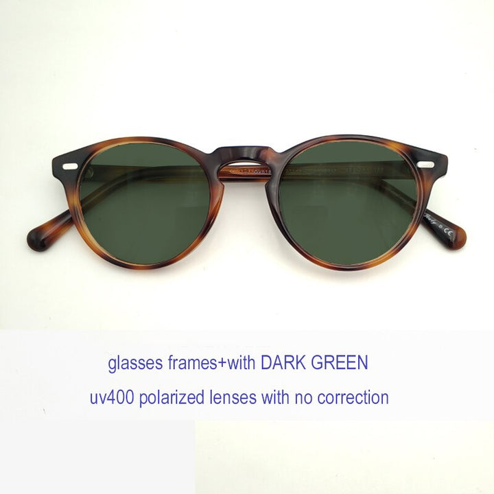 Unisex Polarized Sunglasses Acetate Full Rim Frame Customizable Lenses Sunglasses Yujo C1 China 