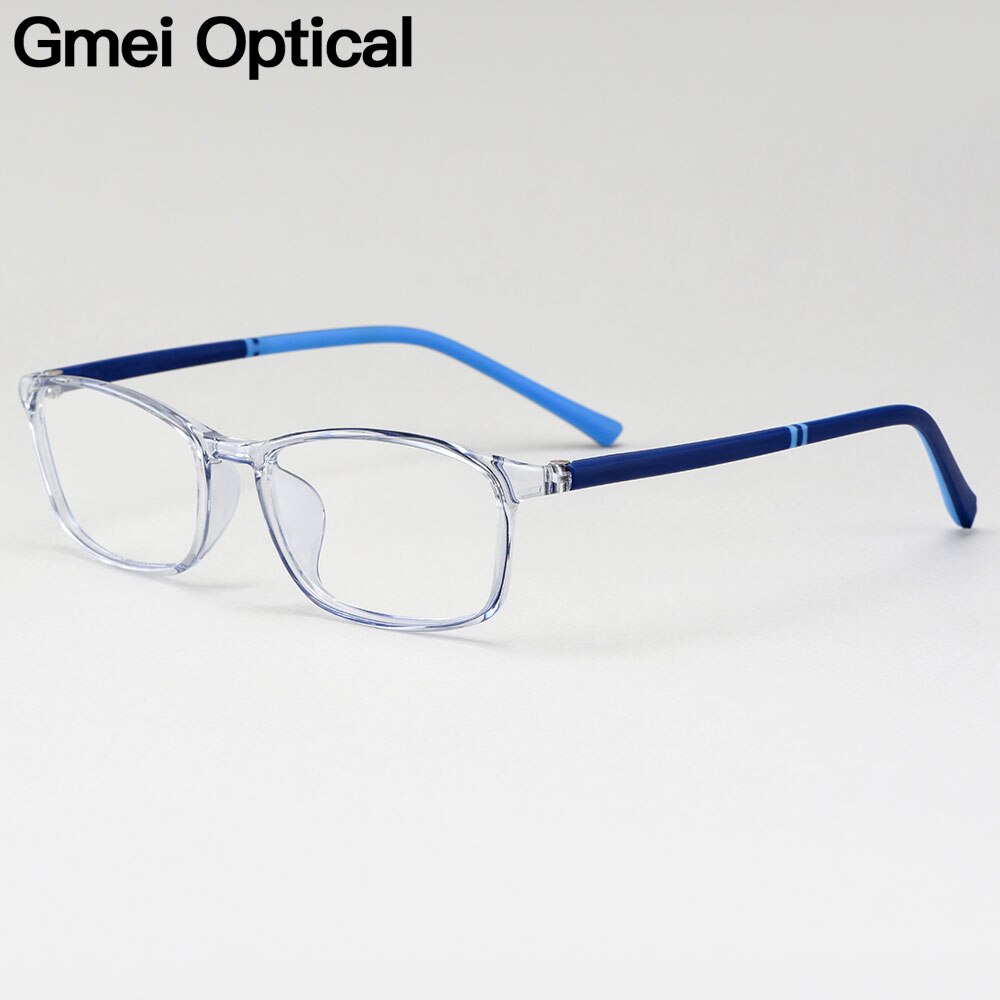 Gmei Men's Full Rim Rectangular Tr 90 Eyeglasses M2061 Full Rim Gmei Optical   