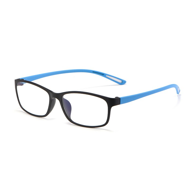 KatKani Unisex Black Blue Matte Black Reading Glasses Anti Blue Light BF-13017 Reading Glasses KatKani Eyeglasses 0 Black Blue 