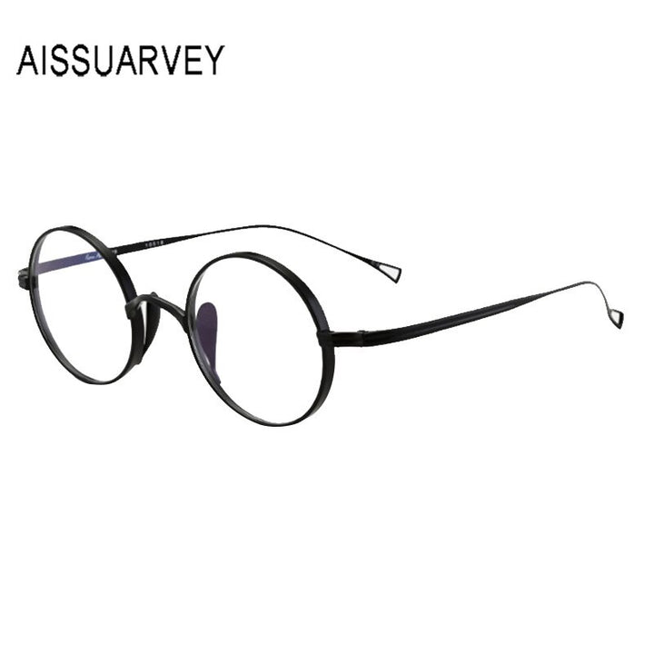 Aissuarvey Small Round Full Titanium Rim Frame Eyeglasses Unisex Frame Aissuarvey Eyeglasses   