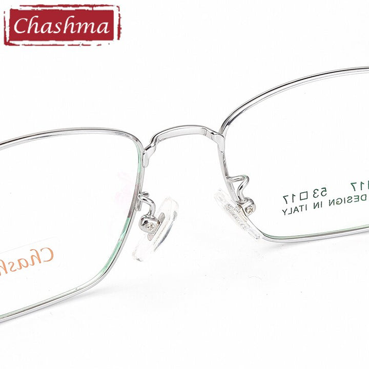 Chashma Ottica Men's Full Rim Square Titanium Eyeglasses 3117 Full Rim Chashma Ottica   