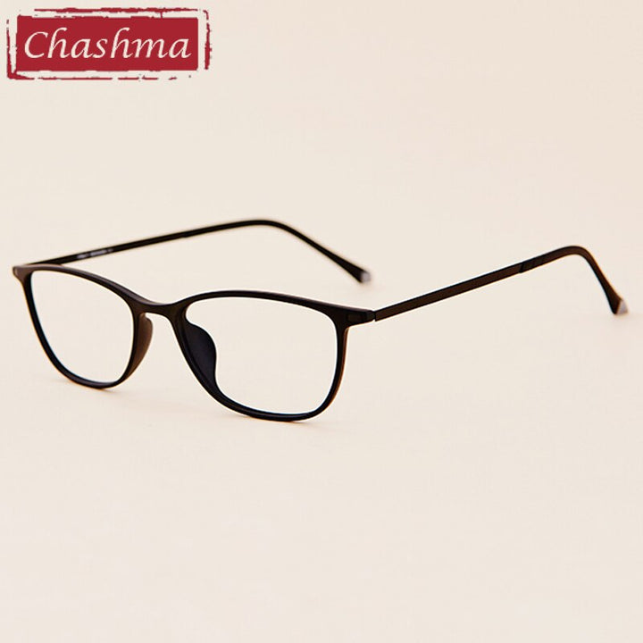 Unisex Full Rim Titanium Frame Eyeglasses 11144 Full Rim Chashma Matte Black  