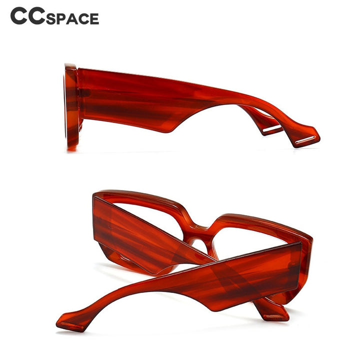 CCspace Unisex Full Rim Cat Eye Resin Alloy Frame Eyeglasses 46357p Full Rim CCspace   