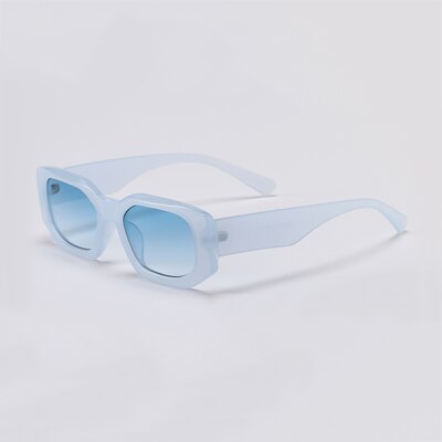 Ralferty Women's Sunglasses Irregular Shadows Y2k W95300 Sunglasses Ralferty C8 Blue As picture 