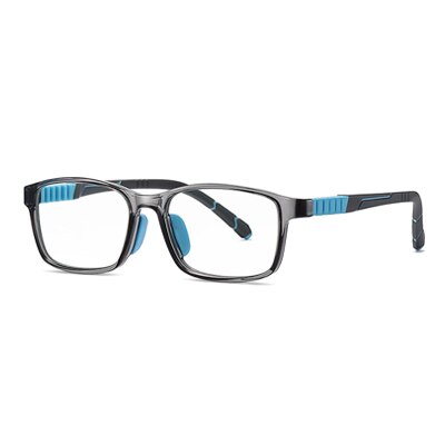 Ralferty Kids' Eyeglasses TR90 Anti-glare Anti Blue Light D821 Anti Blue Ralferty C3 Clear Gray  
