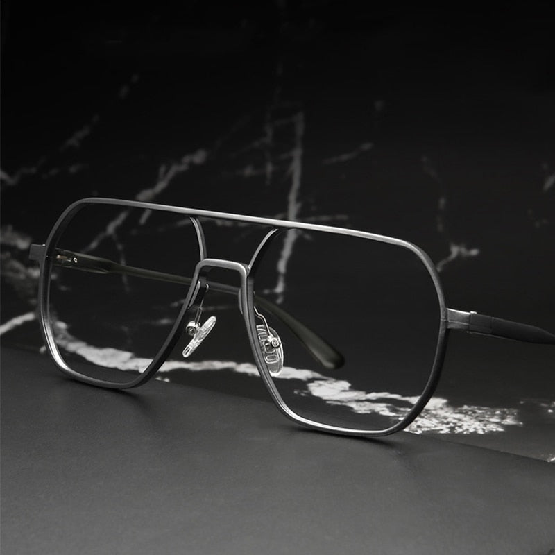 Unisex Eyeglasses Oversized Anti-Blue Rays Photochromic Lenses 8692 Frame Hdcrafter Eyeglasses   
