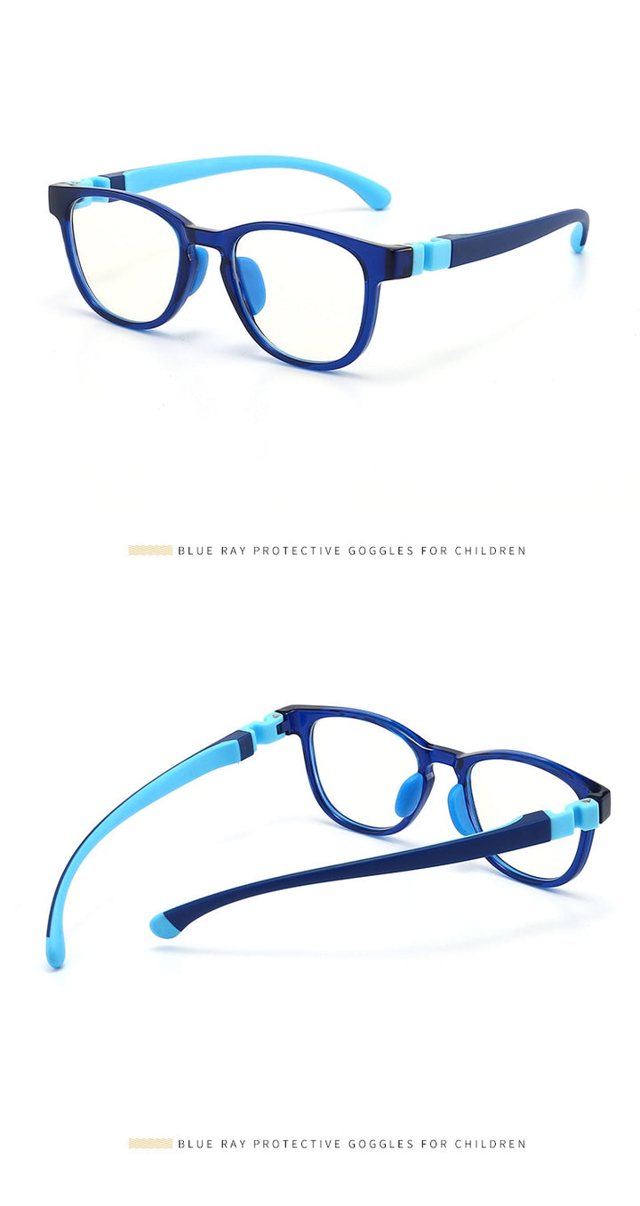 Yimaruili Unisex Children's Full Rim Silicone Frame Eyeglasses KF8509 Full Rim Yimaruili Eyeglasses   