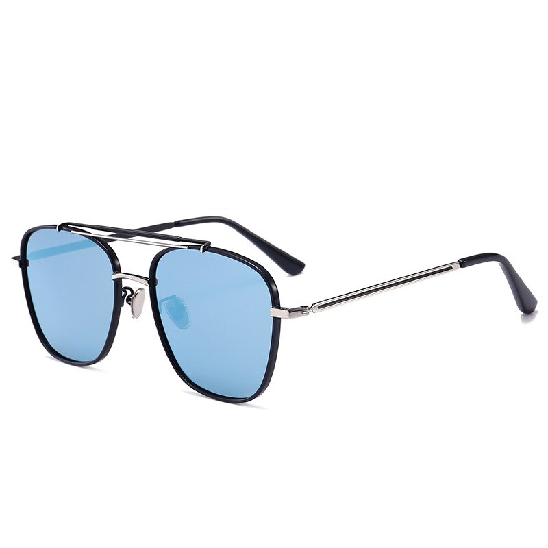 Reven Jate 80303 Women's Sunglasses Designer Brand Colorful Sunglasses Reven Jate Black-Blue  