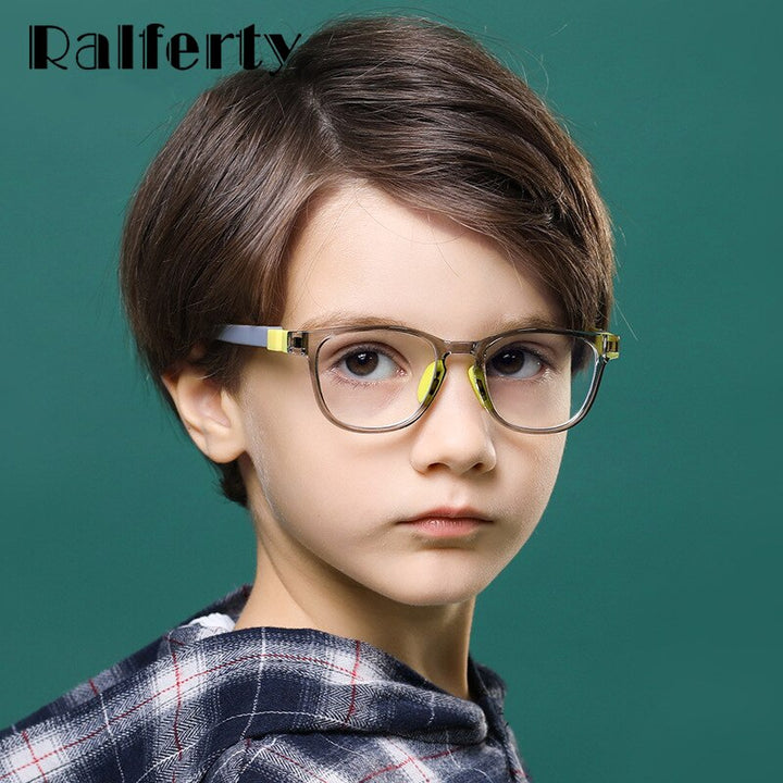 Ralferty Children's Eyeglasses Flexible Anti-glare Anti Blue Light M8509 Anti Blue Ralferty   