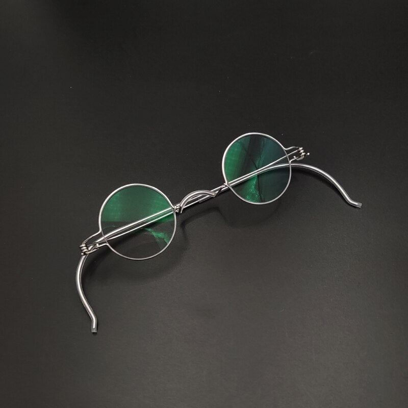 Yujo Unisex Full Rim Round Stainless Steel Eyeglasses Y013 Full Rim Yujo   