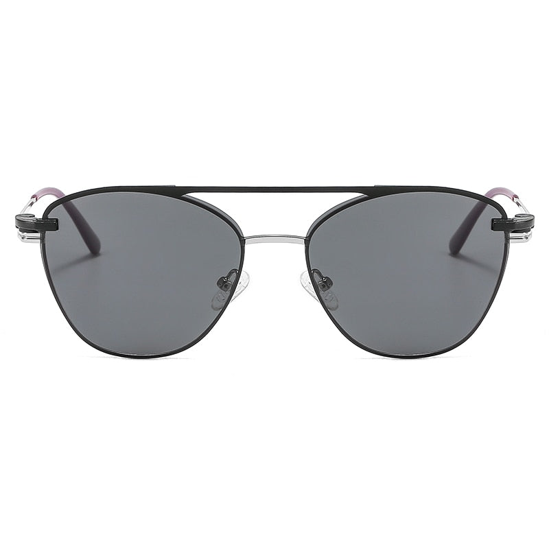 Kansept Women's Full Rim Square Cat Eye Alloy Eyeglasses Polarized Clip On Sunglasses Mt9001 Clip On Sunglasses Kansept   