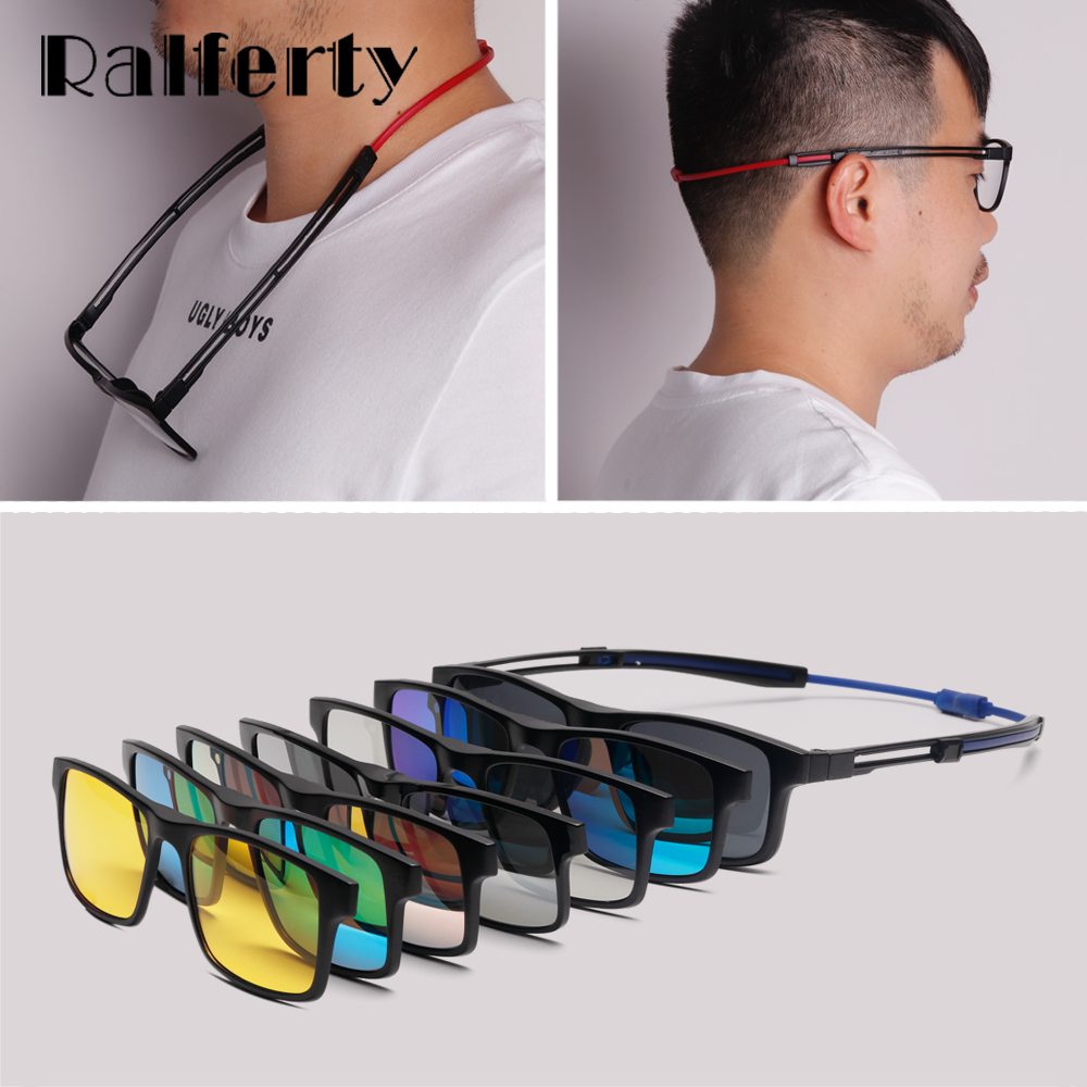 Ralferty Magnetic Reading Glasses Women Men Anti Blue Light Unisex Sunglasses Anti Slip Chain A2503 Reading Glasses Ralferty   