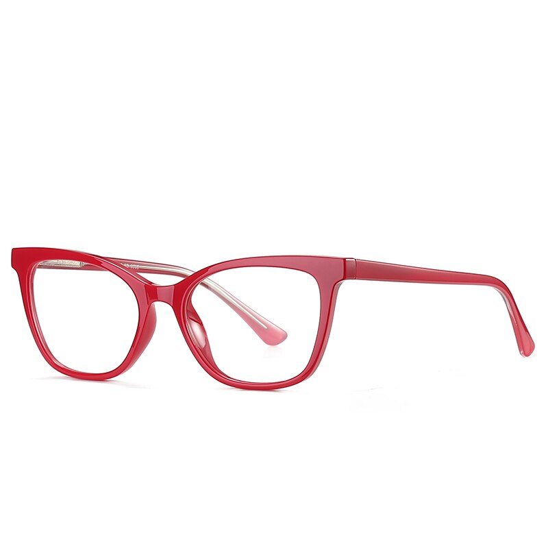 Gmei Women's Eyeglasses Cat Eye Tr90 Cp Frame 2025 Full Rim Gmei Optical C5  